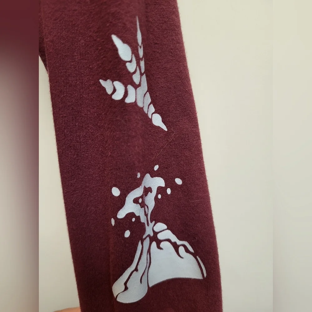 GAP Kids Red Long Sleeve Tee with Dinosaur Graphic Design - Size L (10-11)